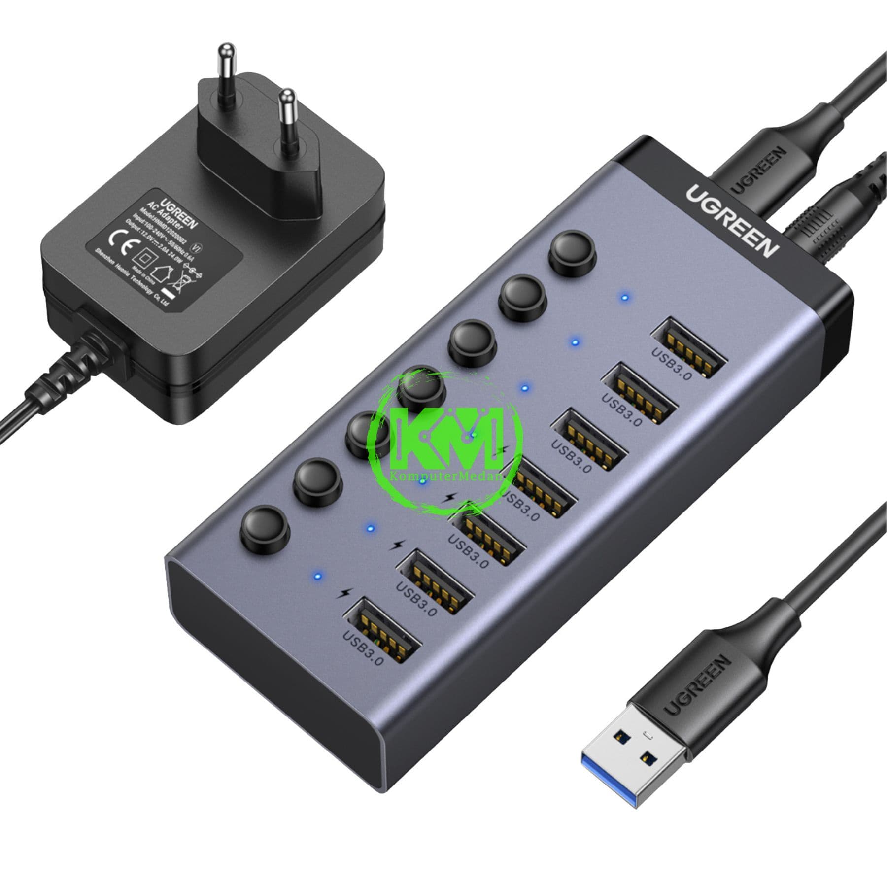 UGREEN HUB 7 IN 1 USB 3.0 / 90307 - Image 2