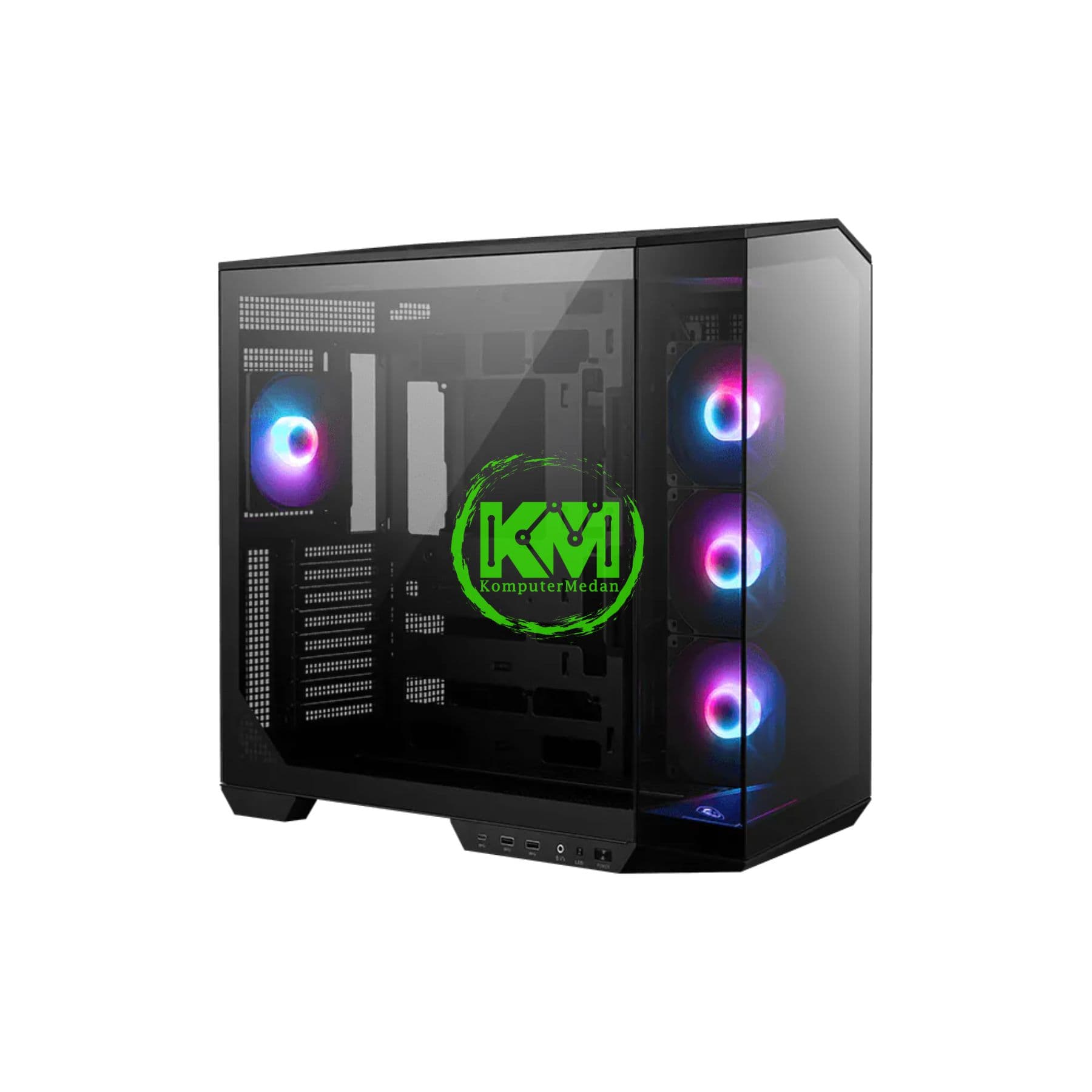 MSI MAG PANO 100R PZ BLACK I WHITE GAMING CASING - Image 2