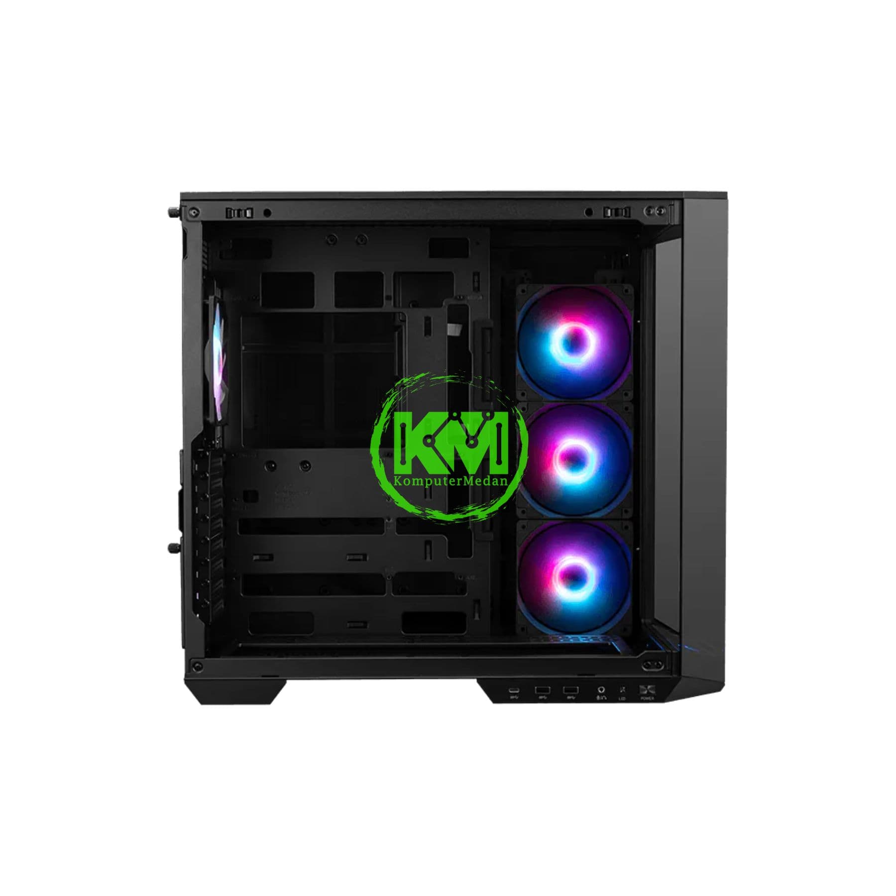 MSI MAG PANO 100R PZ BLACK I WHITE GAMING CASING - Image 3