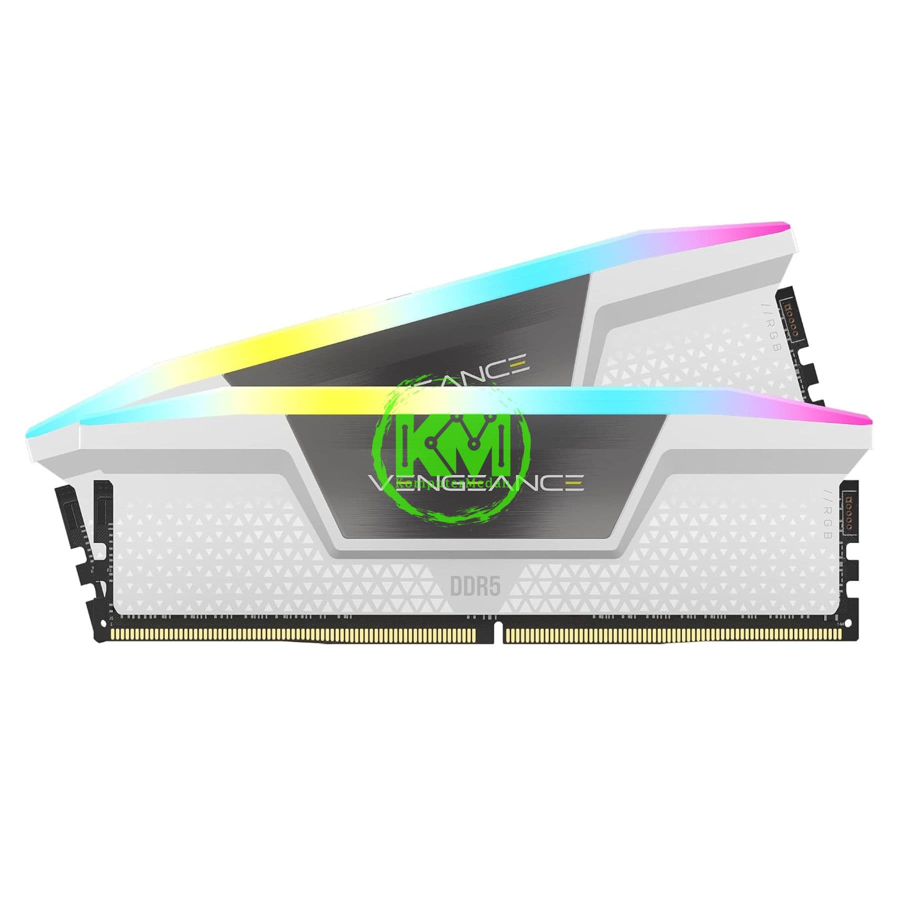 CORSAIR VENGEANCE RGB DDR5 2X32GB 5600MHZ WHITE RAM - Image 3