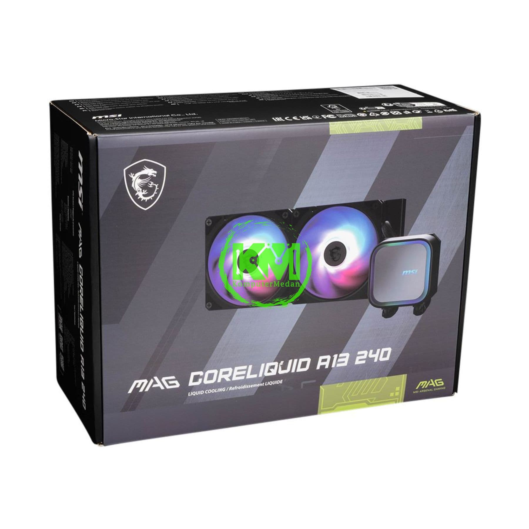 MSI MAG CORELIQUID A13 240 ARGB FAN PROCESSOR - Image 1