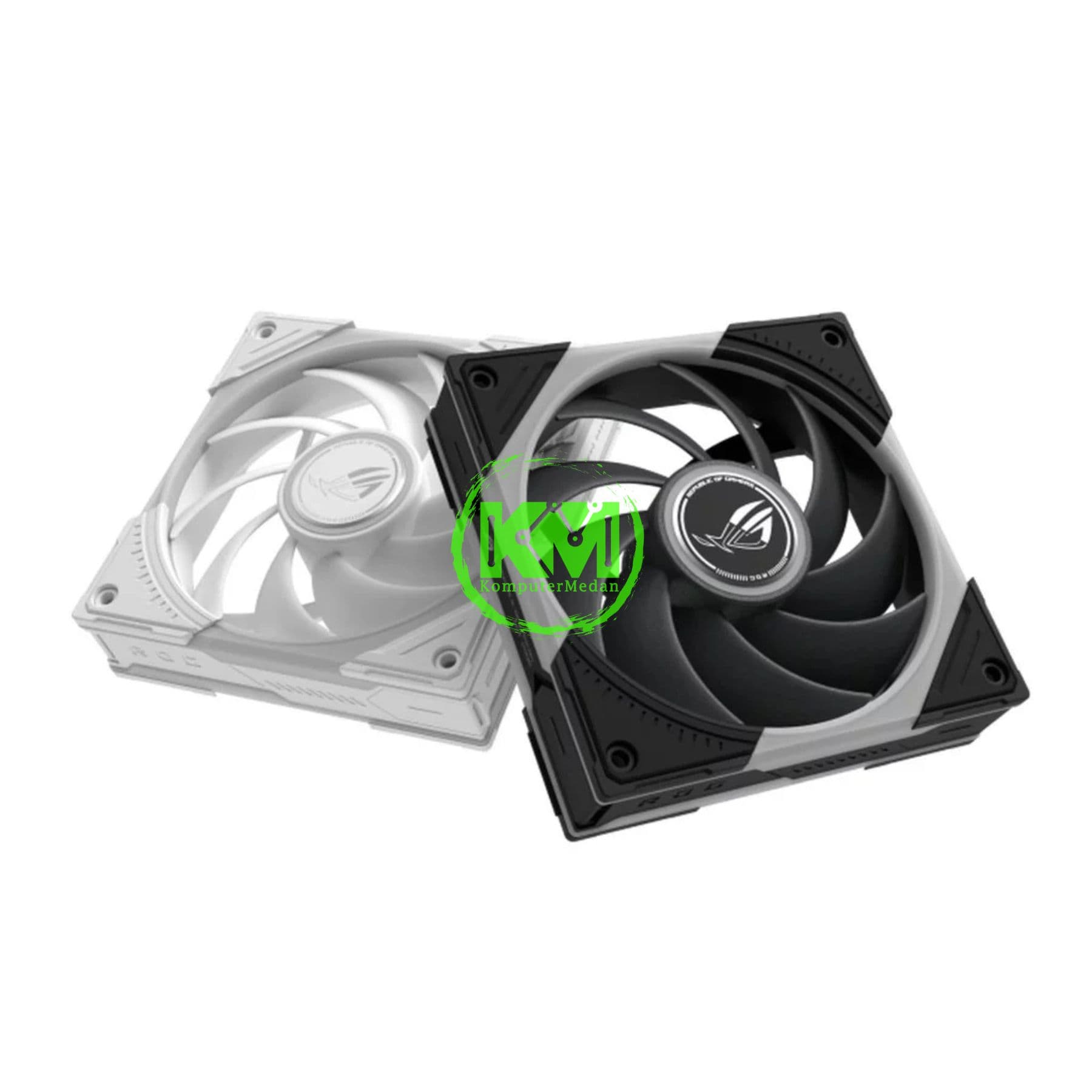 ASUS ROG EURUX GR120 ARGB REVERSE 3 IN 1 BLACK | WHITE FAN CASING - Image 1