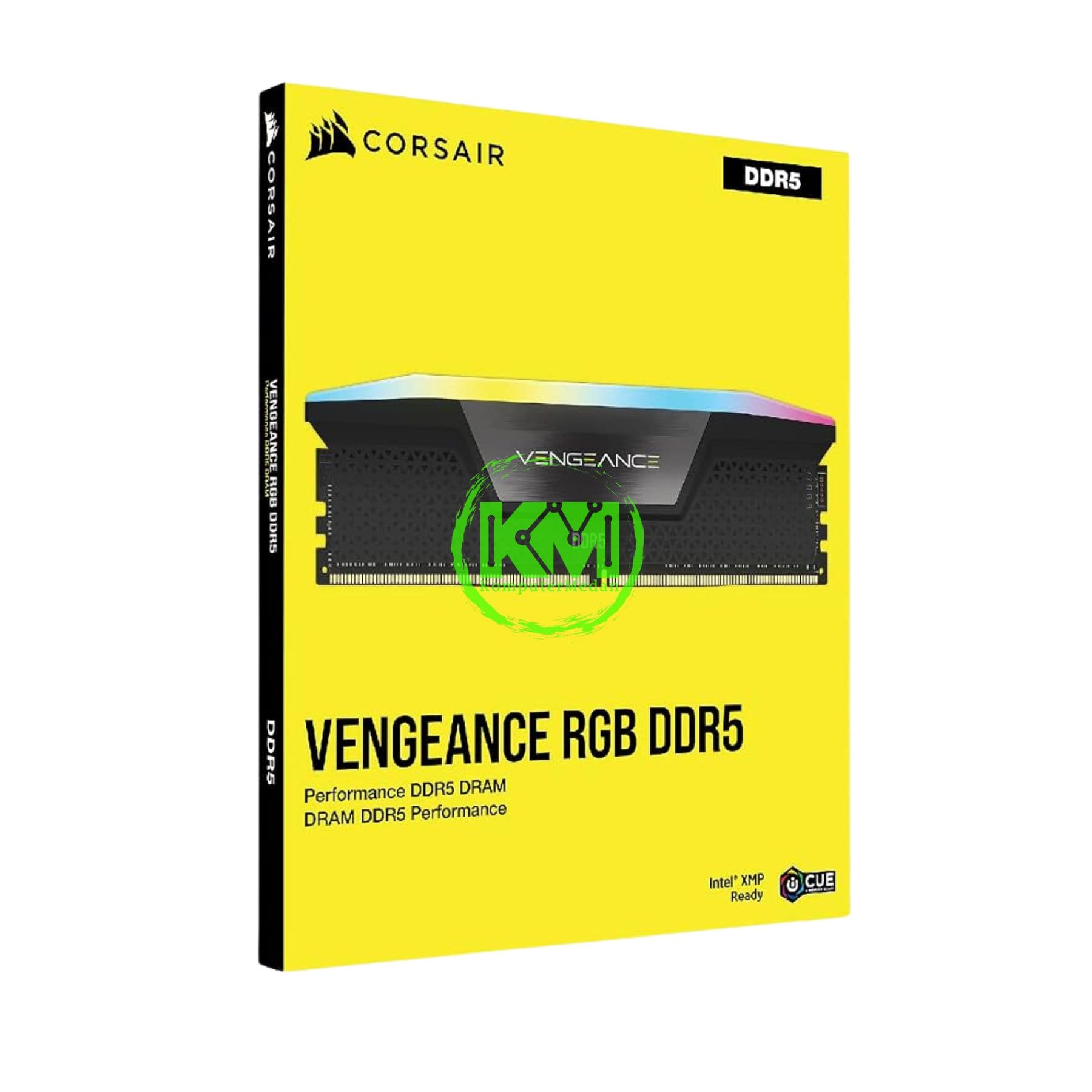 CORSAIR VENGEANCE RGB DDR5 2X32GB 5600MHZ BLACK RAM - Image 1