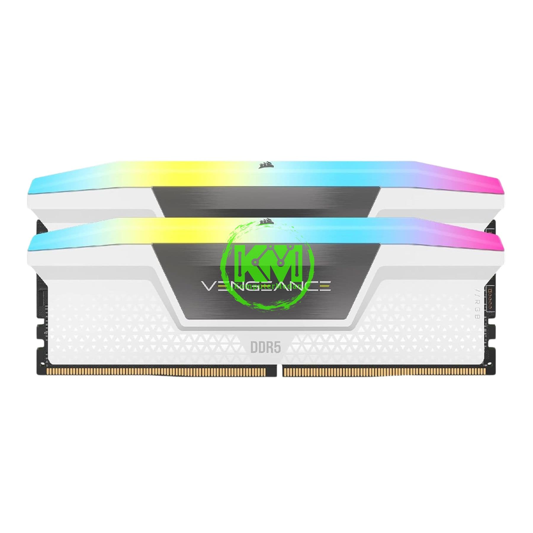 CORSAIR VENGEANCE RGB DDR5 2X32GB 5600MHZ WHITE RAM - Image 2