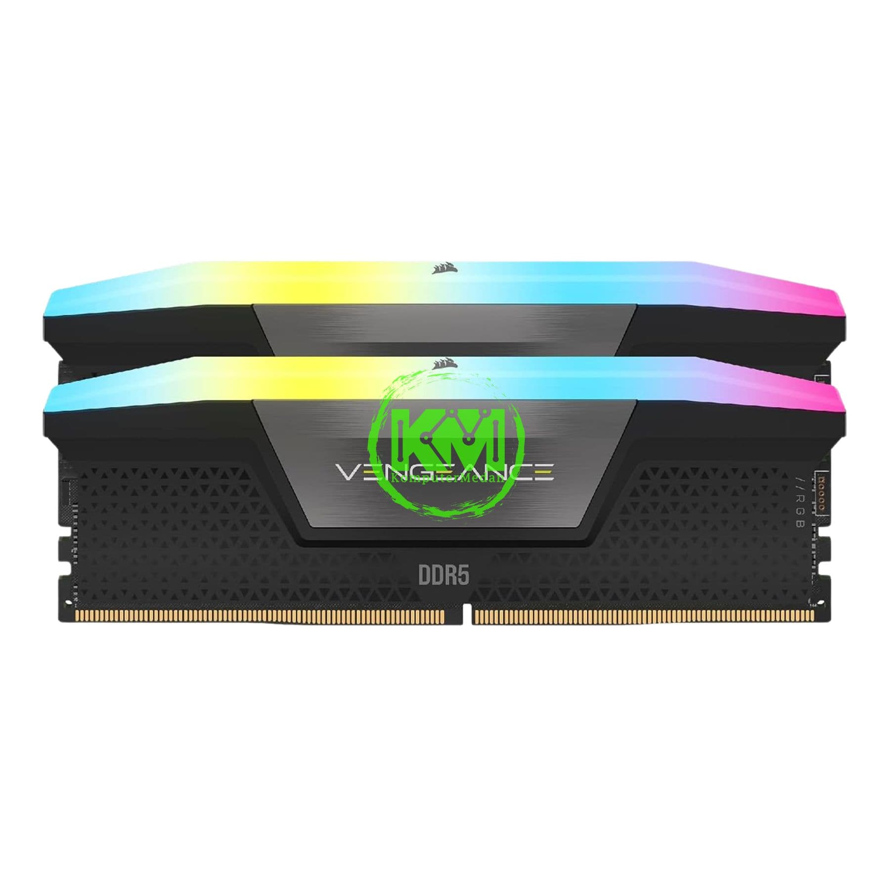 CORSAIR VENGEANCE RGB DDR5 2X32GB 5600MHZ BLACK RAM - Image 2