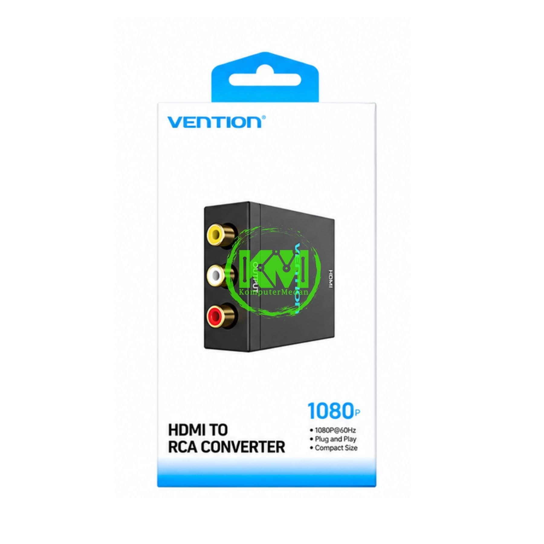 VENTION HDMI TO RCA CONVERTER BLACK METAL TYPE (AEEB0) - Image 1