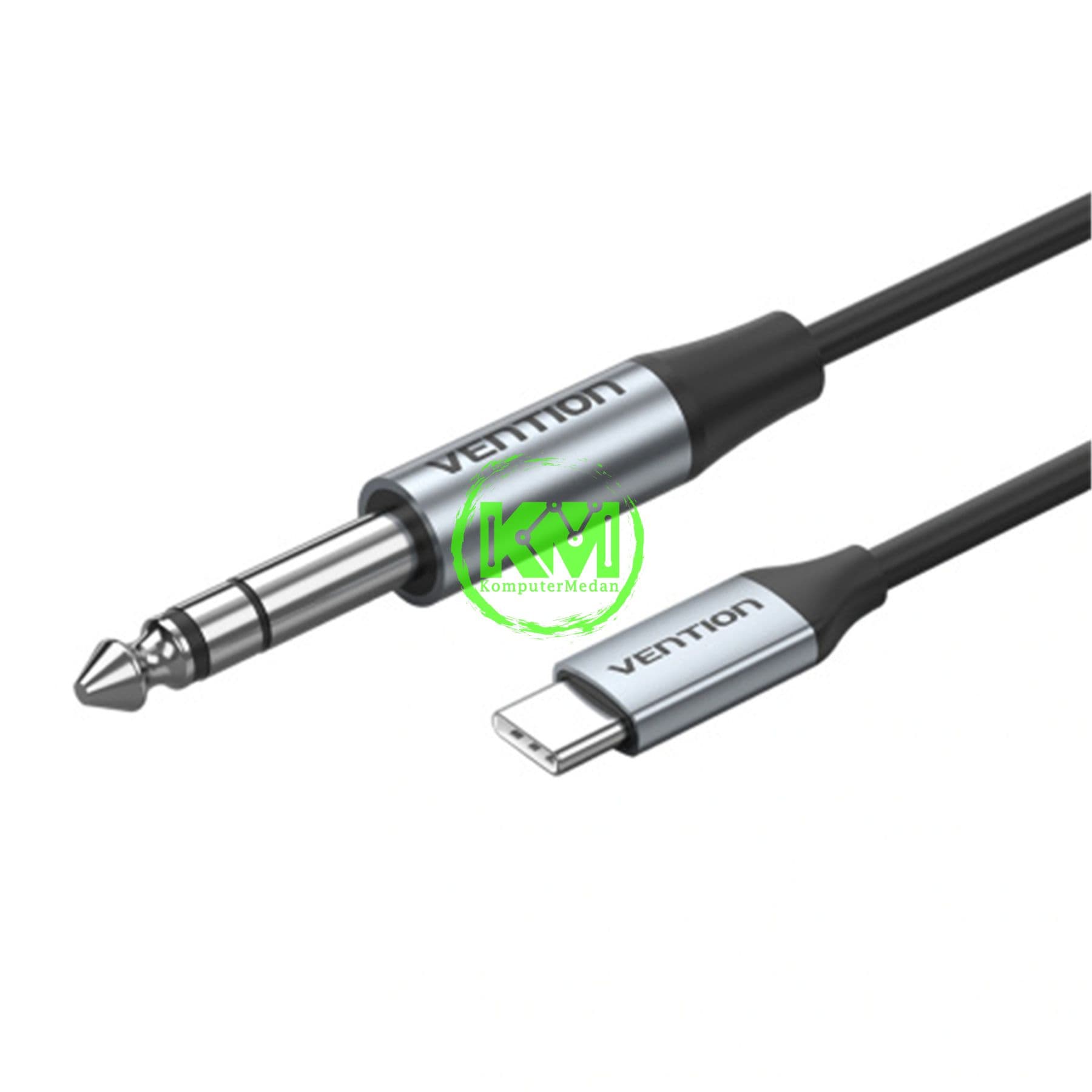VENTION USB-C MALE TO 6.35MM MALE WITH DAC AUDIO CABLE 1M GRAY (BIJHF) - NP - Image 3