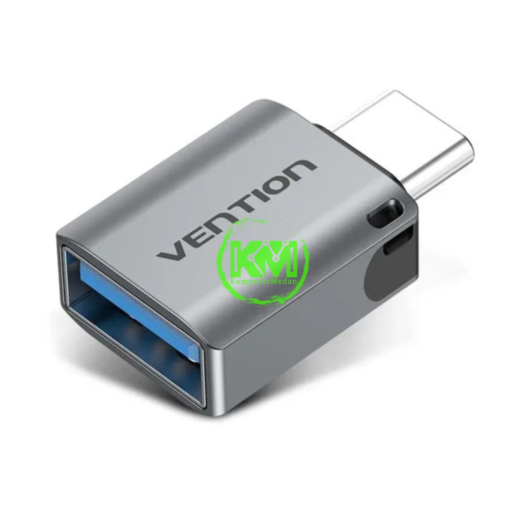 VENTION USB-C MALE TO USB 3.0 FEMALE OTG ADAPTER GRAY ALUMINUM ALLOY TYPE (CDQH0) - NP