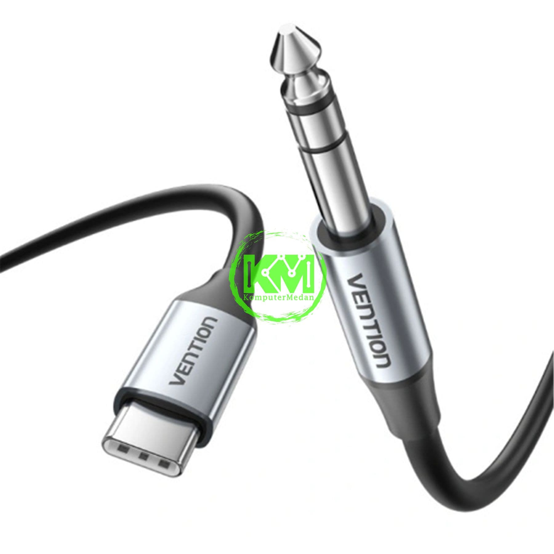 VENTION USB-C MALE TO 6.35MM MALE WITH DAC AUDIO CABLE 1M GRAY (BIJHF) - NP - Image 2