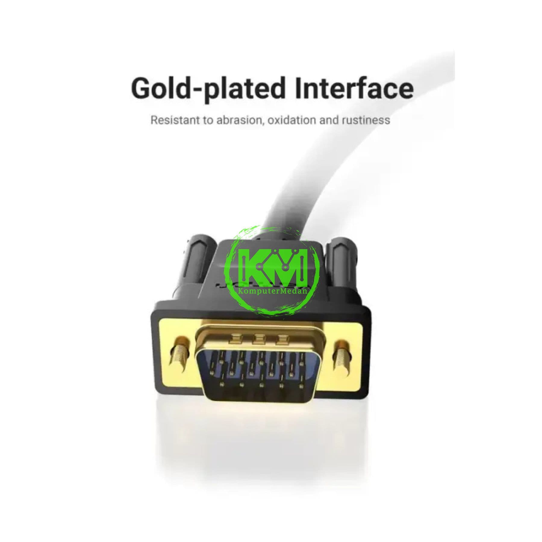 VENTION VGA (3+6) MALE TO MALE CABLE WITH FERRITE CORES 5M BLACK (DAEBJ) - NP - Image 3