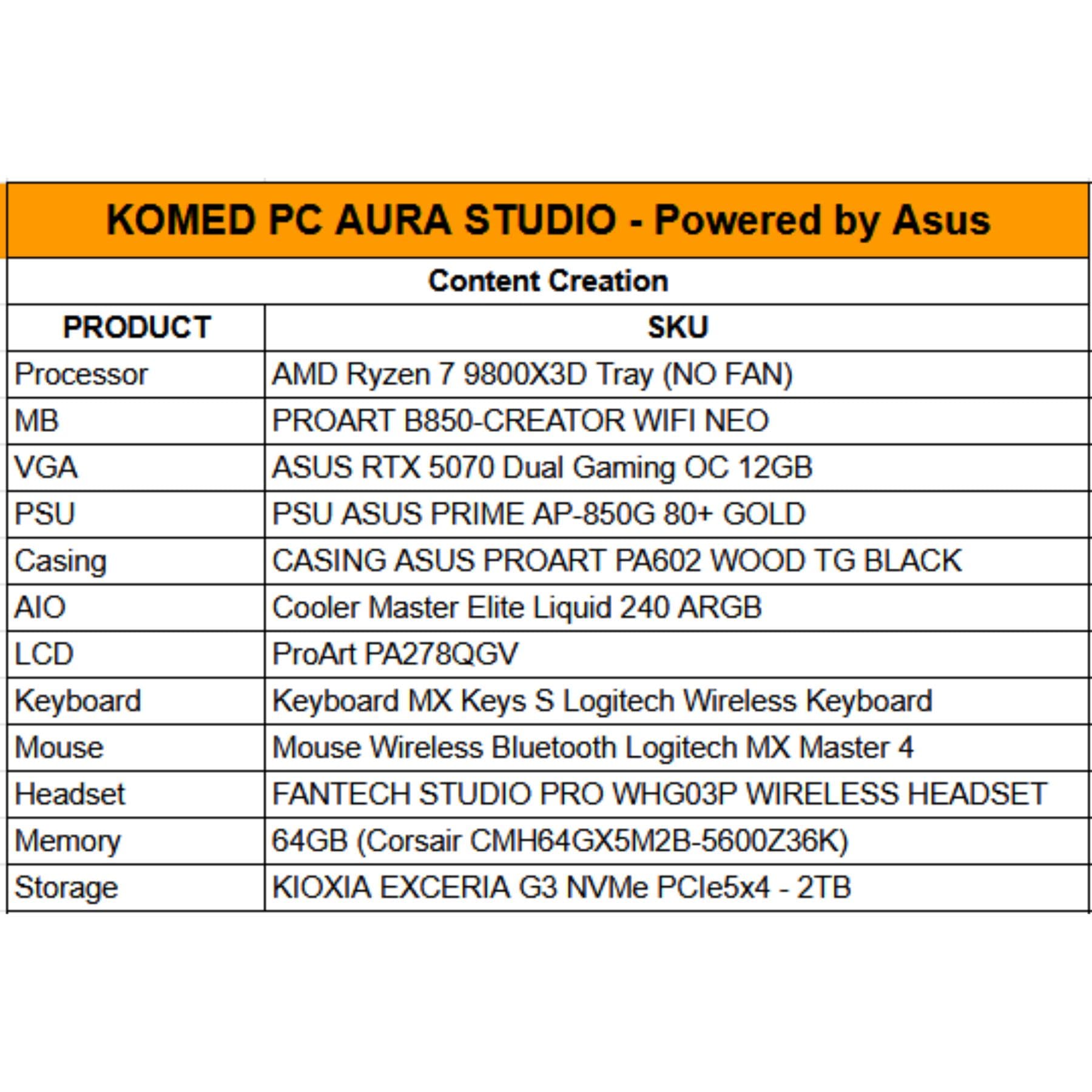 KOMED PC AURA STUDIO - POWERED BY ASUS - Image 2