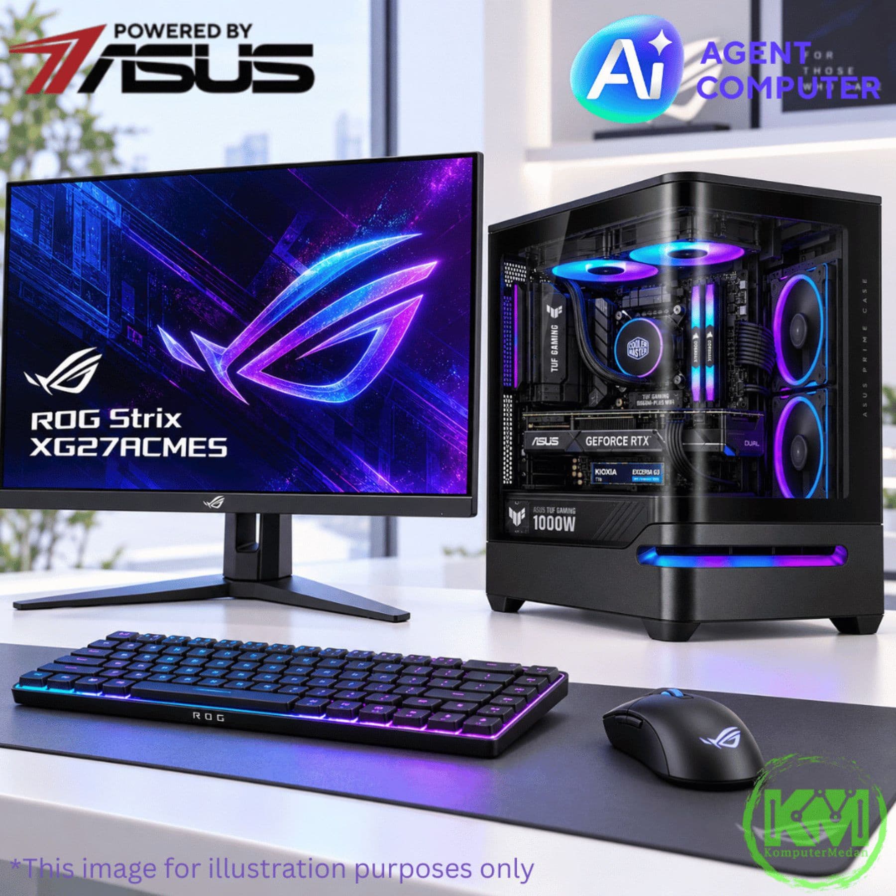 KOMED PC FORGE - AGENT COMPUTER - POWERED BY ASUS - Image 1