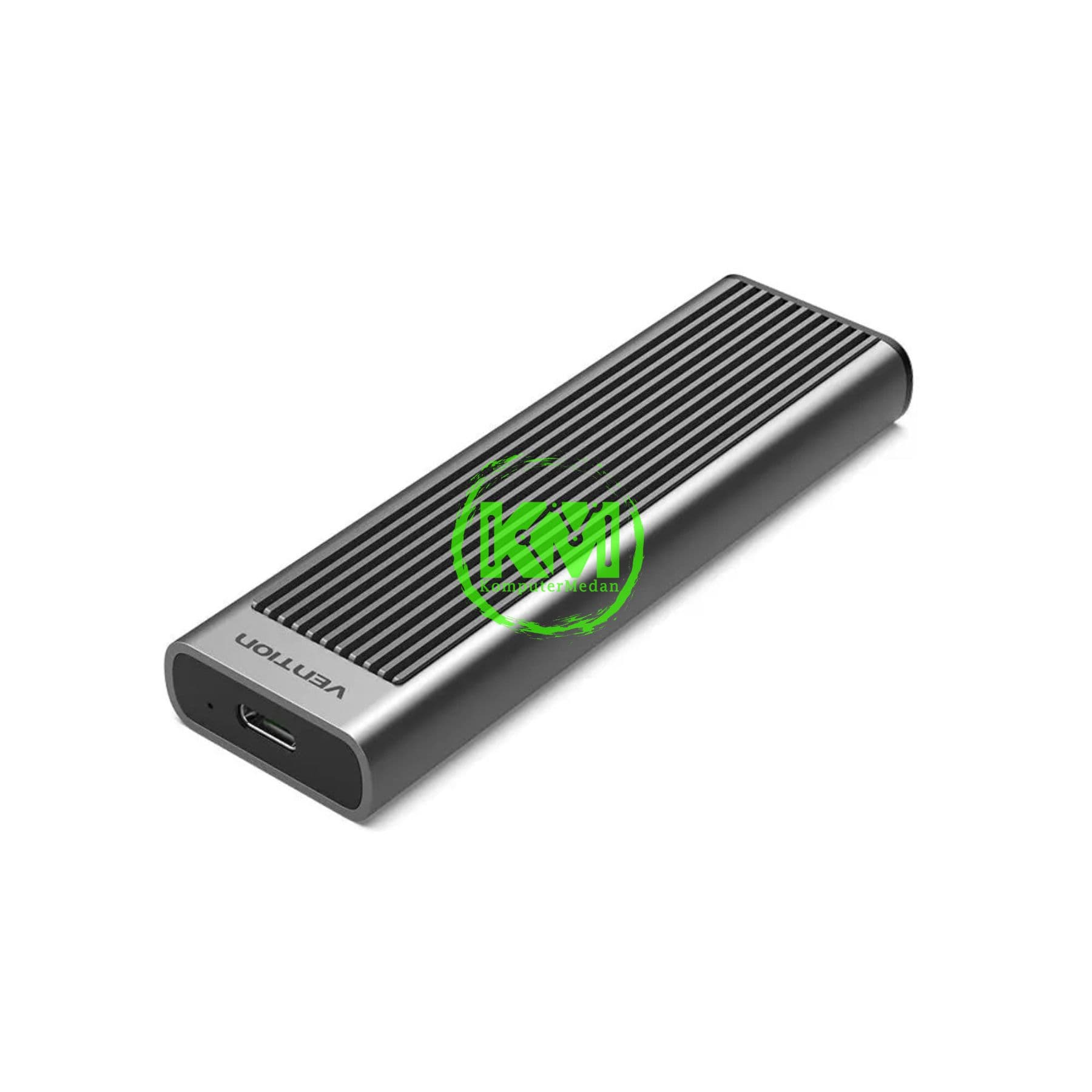 VENTION M.2 NVME SSD ENCLOSURE (USB 3.1 GEN 2-C) WITH HEAT SINK GRAY ALUMINUM ALLOY TYPE (KPKH0) - NP