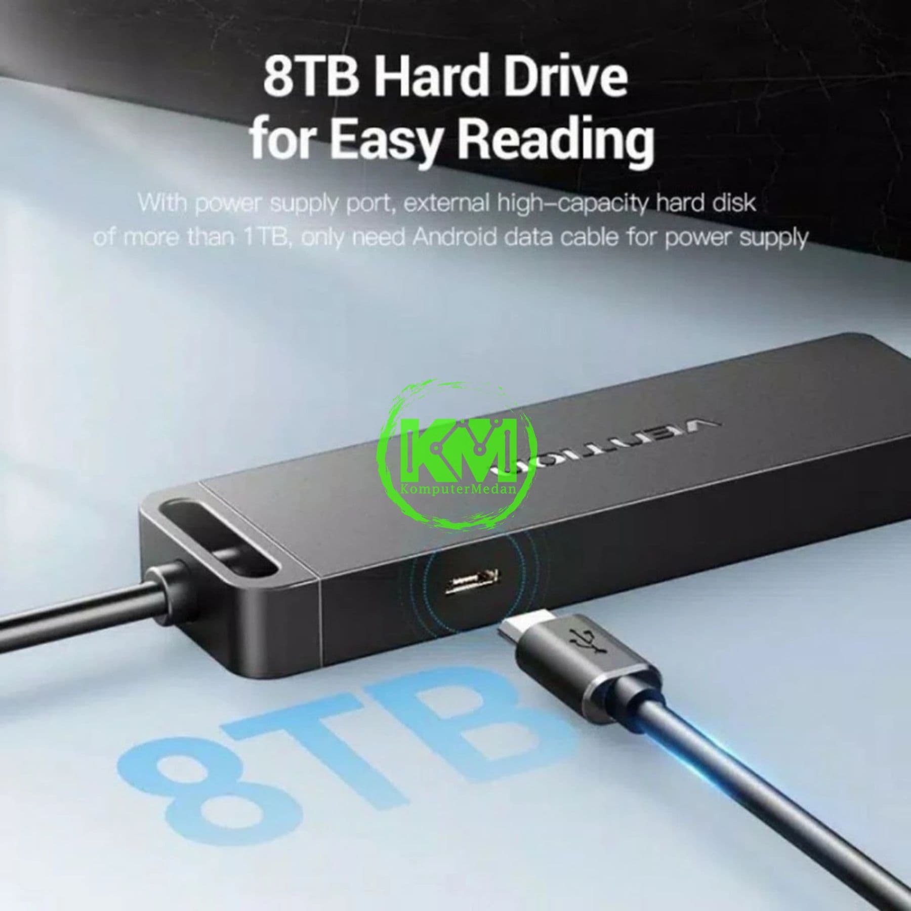 VENTION 4-PORT USB 3.0 HUB WITH POWER SUPPLY 0.15M BLACK (CHLBB-SCB) - NP - Image 4