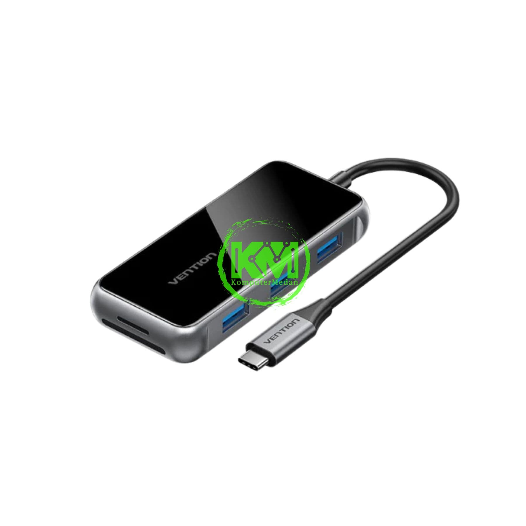 VENTION 7 IN 1 HUB USB-C TO HDMI/USB 3.0X3/SD/TF/PD DOCKING STATION 0.15M GRAY MIRRORED SURFACE TYPE (TFMHB) - NP