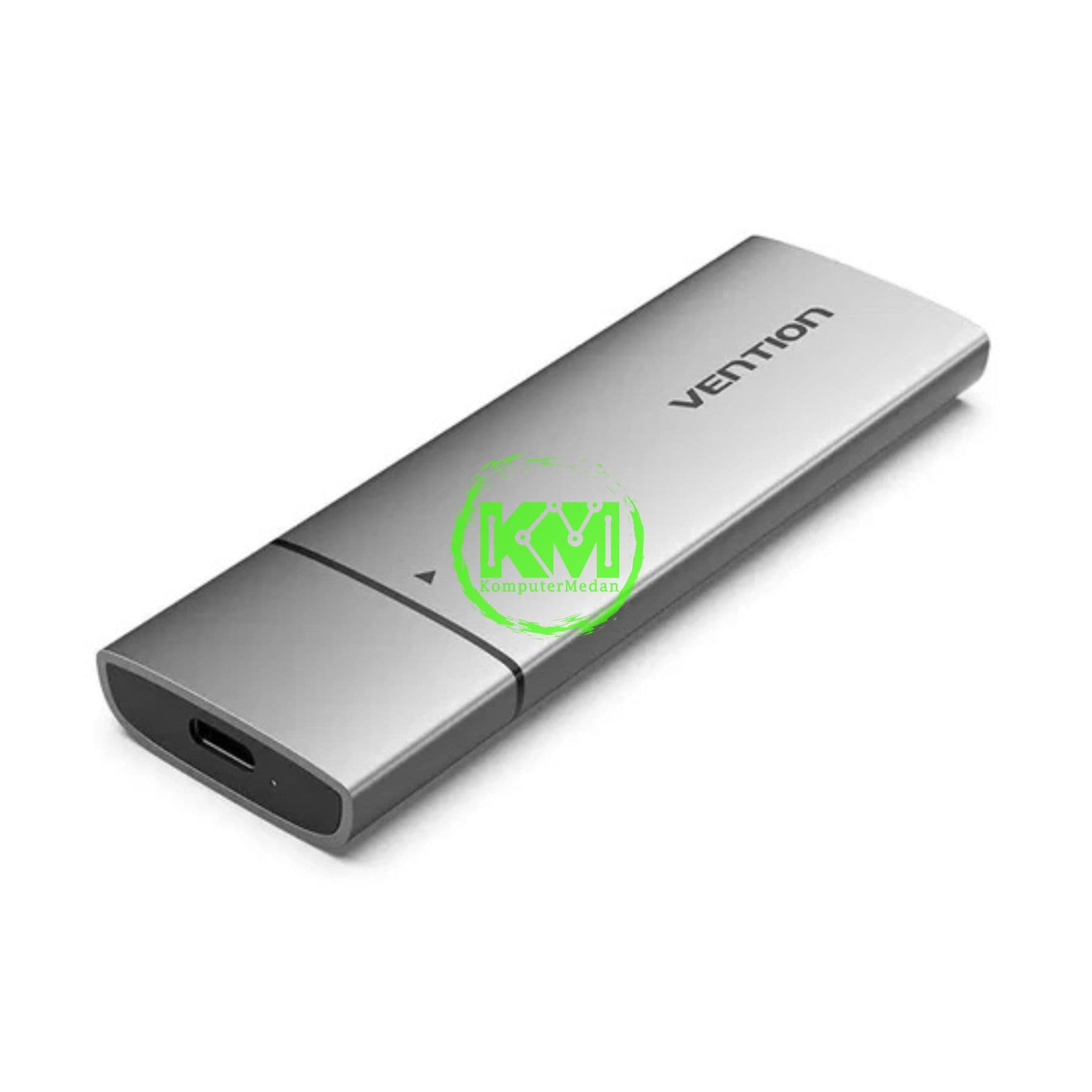 VENTION M.2 NVME SSD ENCLOSURE (USB 3.1 GEN 2-C) GRAY ALUMINUM ALLOY TYPE (KPGH0) - NP - Image 1