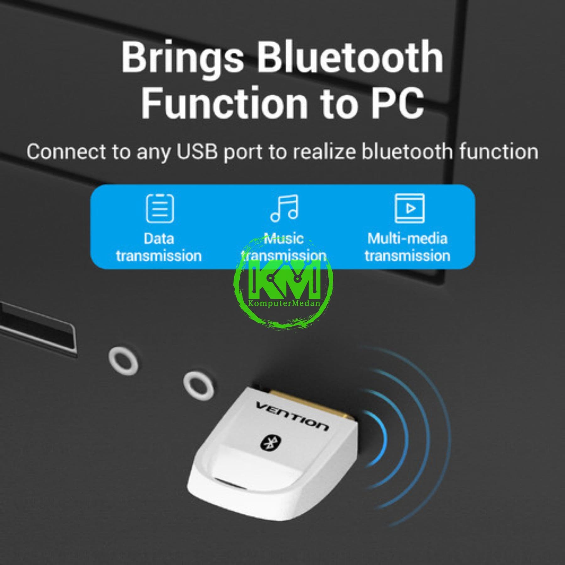 VENTION USB BLUETOOTH 5.0 ADAPTER WHITE (CDSW0) - NP - Image 4