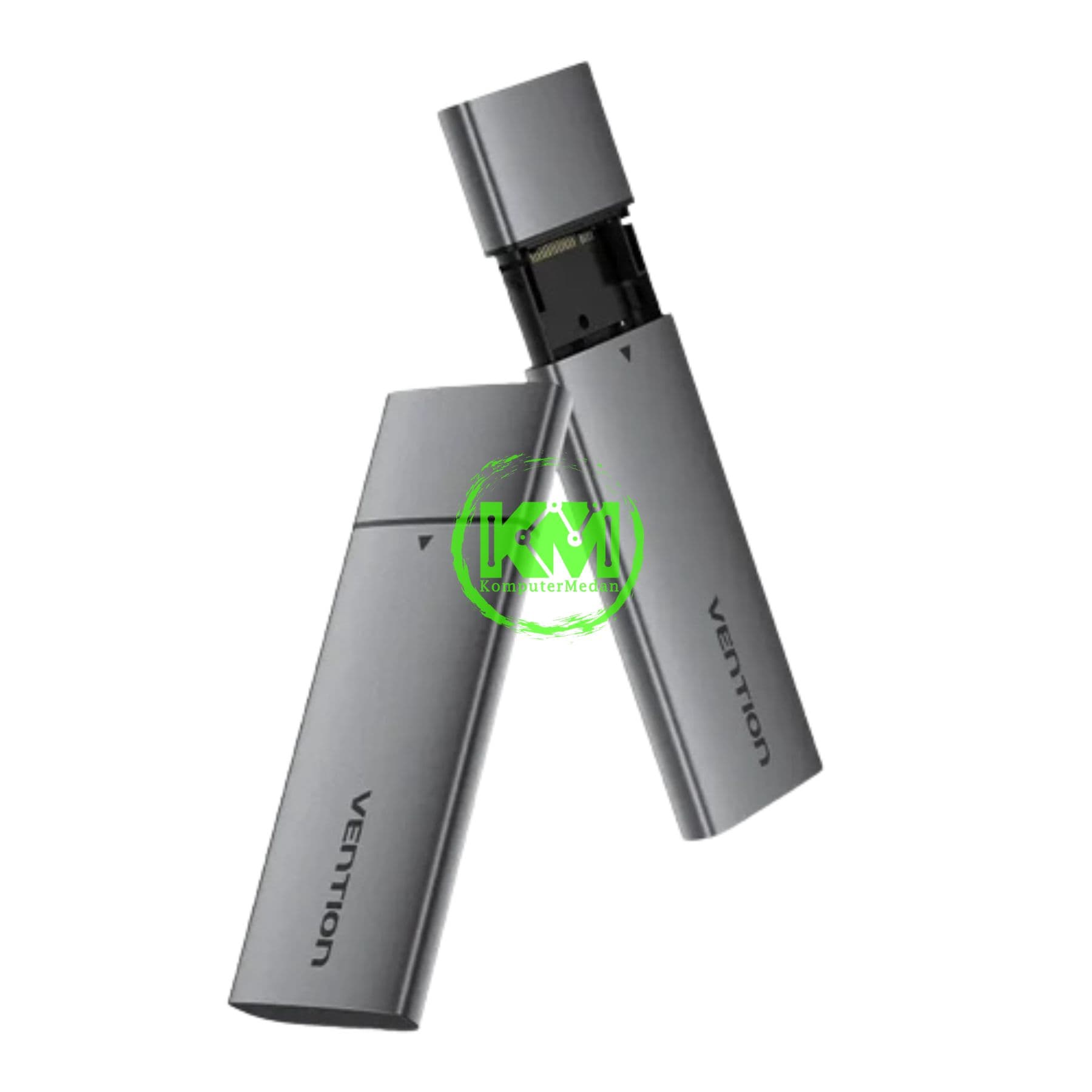 VENTION M.2 NVME SSD ENCLOSURE (USB 3.1 GEN 2-C) GRAY ALUMINUM ALLOY TYPE (KPGH0) - NP - Image 3