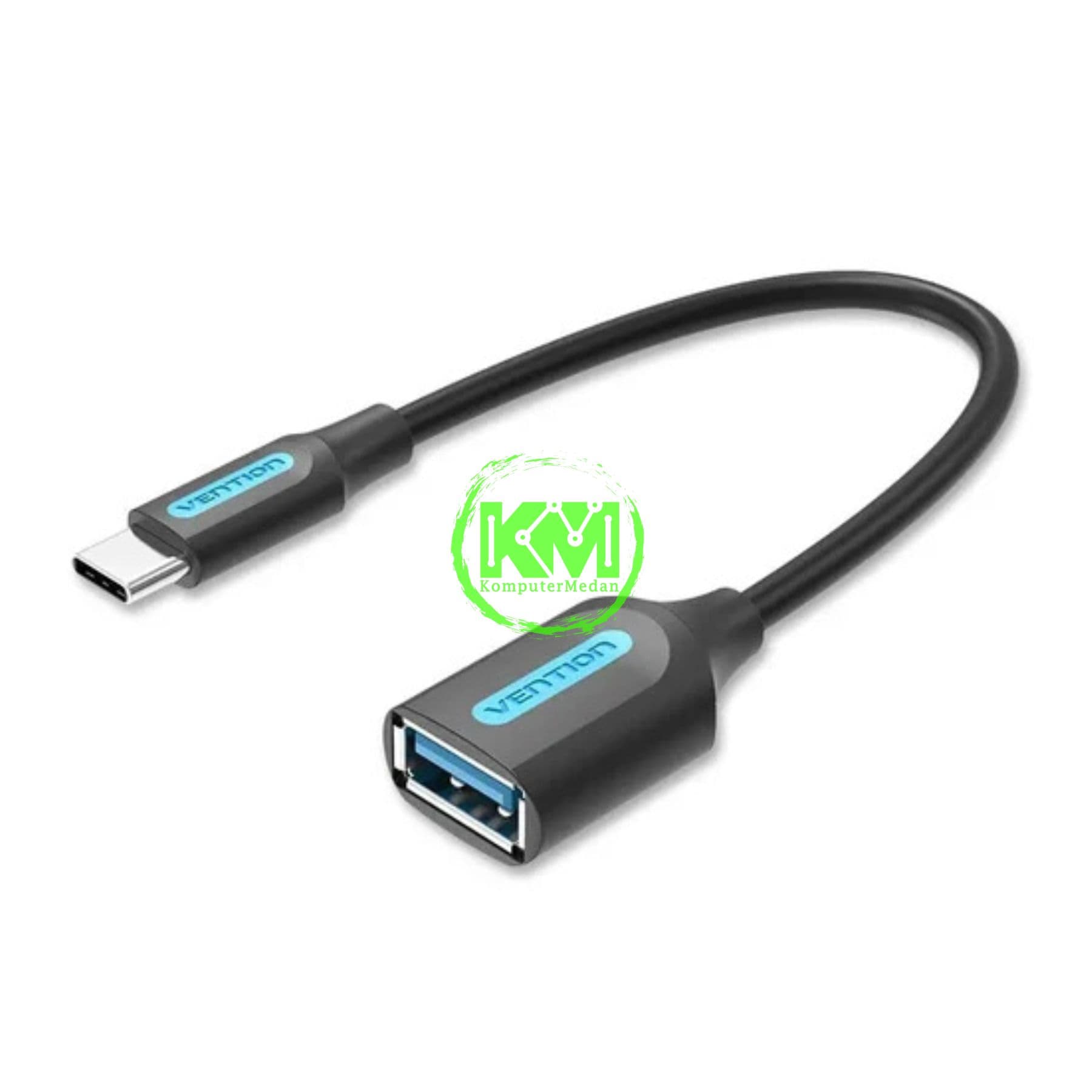 VENTION USB 3.1 (GEN 1) C MALE TO A FEMALE OTG CABLE 0.15M BLACK PVC TYPE (CCVBB)