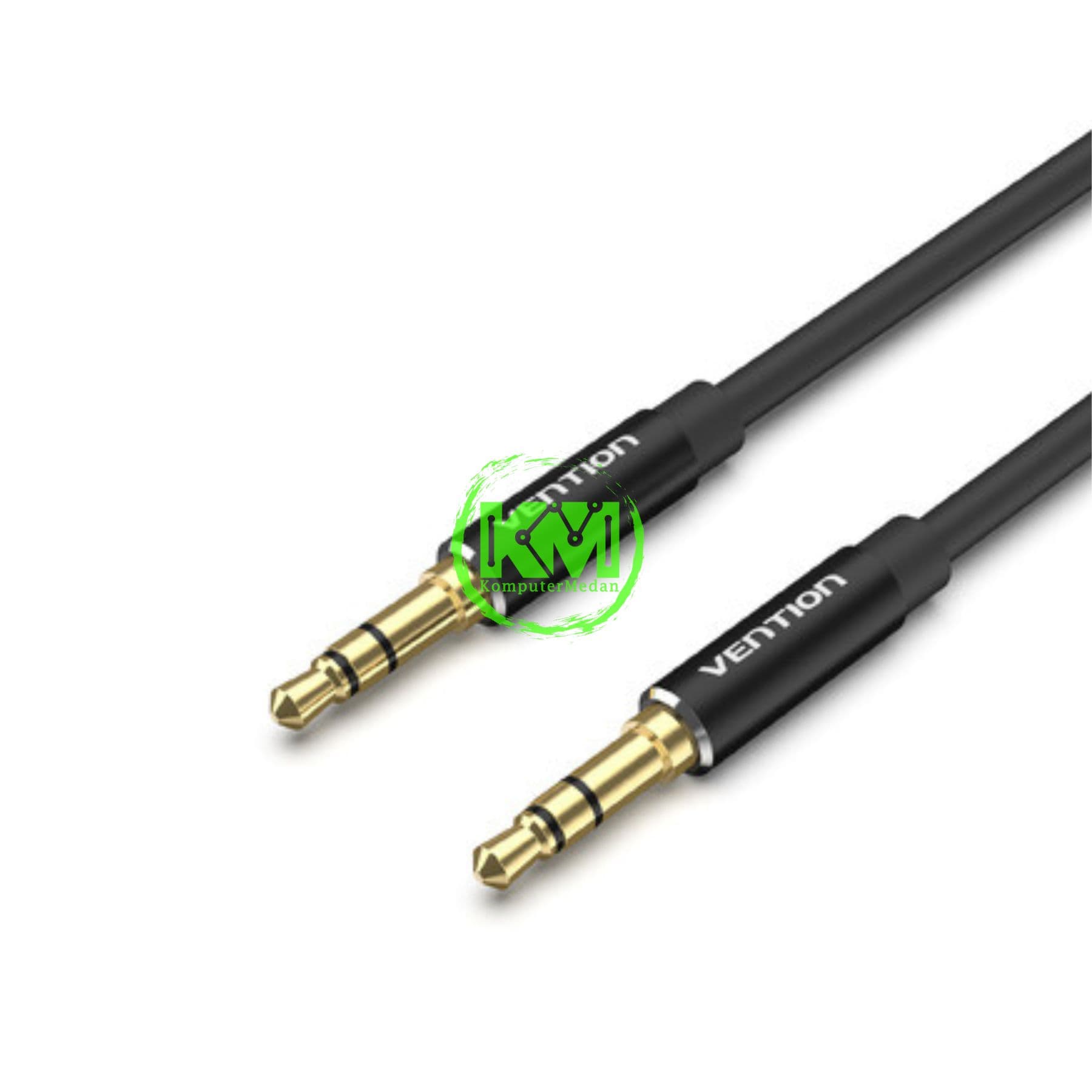 VENTION 3.5MM MALE TO MALE AUDIO CABLE 3M BLACK ALLOY TYPE (BAXBI) - Image 2