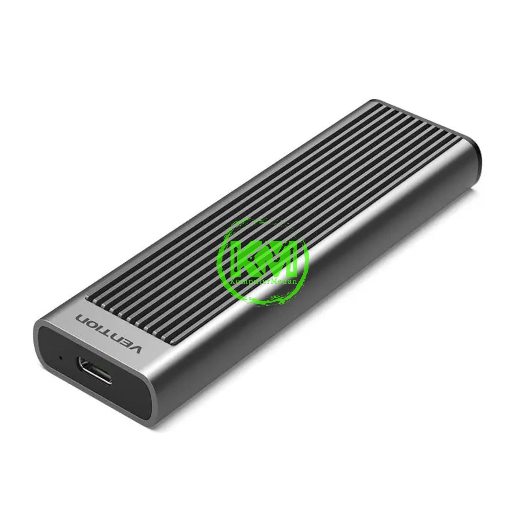 VENTION M.2 NVME SSD ENCLOSURE (USB 3.1 GEN 2-C) WITH HEAT SINK GRAY ALUMINUM ALLOY TYPE (KPKH0)