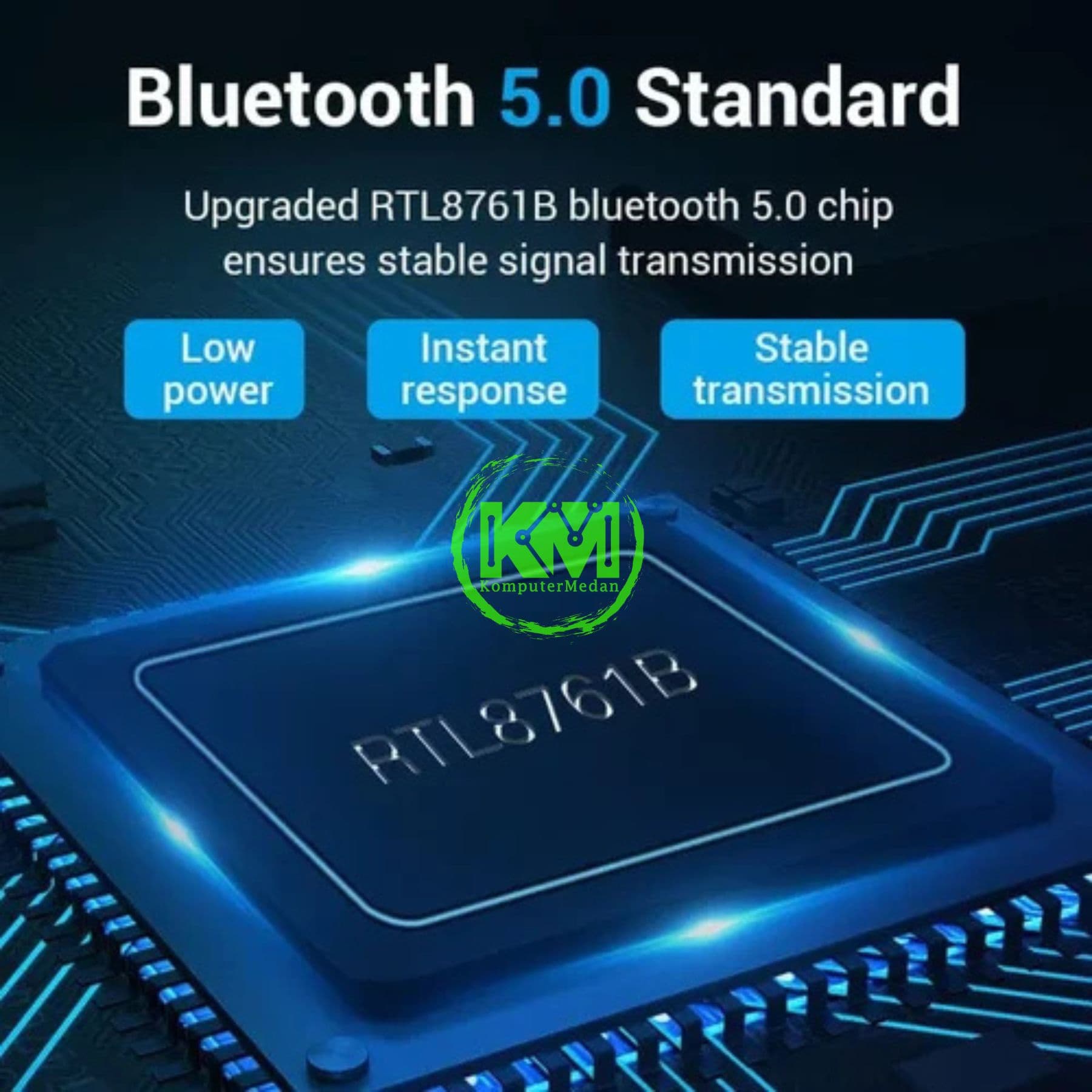 VENTION USB BLUETOOTH 5.0 ADAPTER BLACK (CDSB0) - Image 4