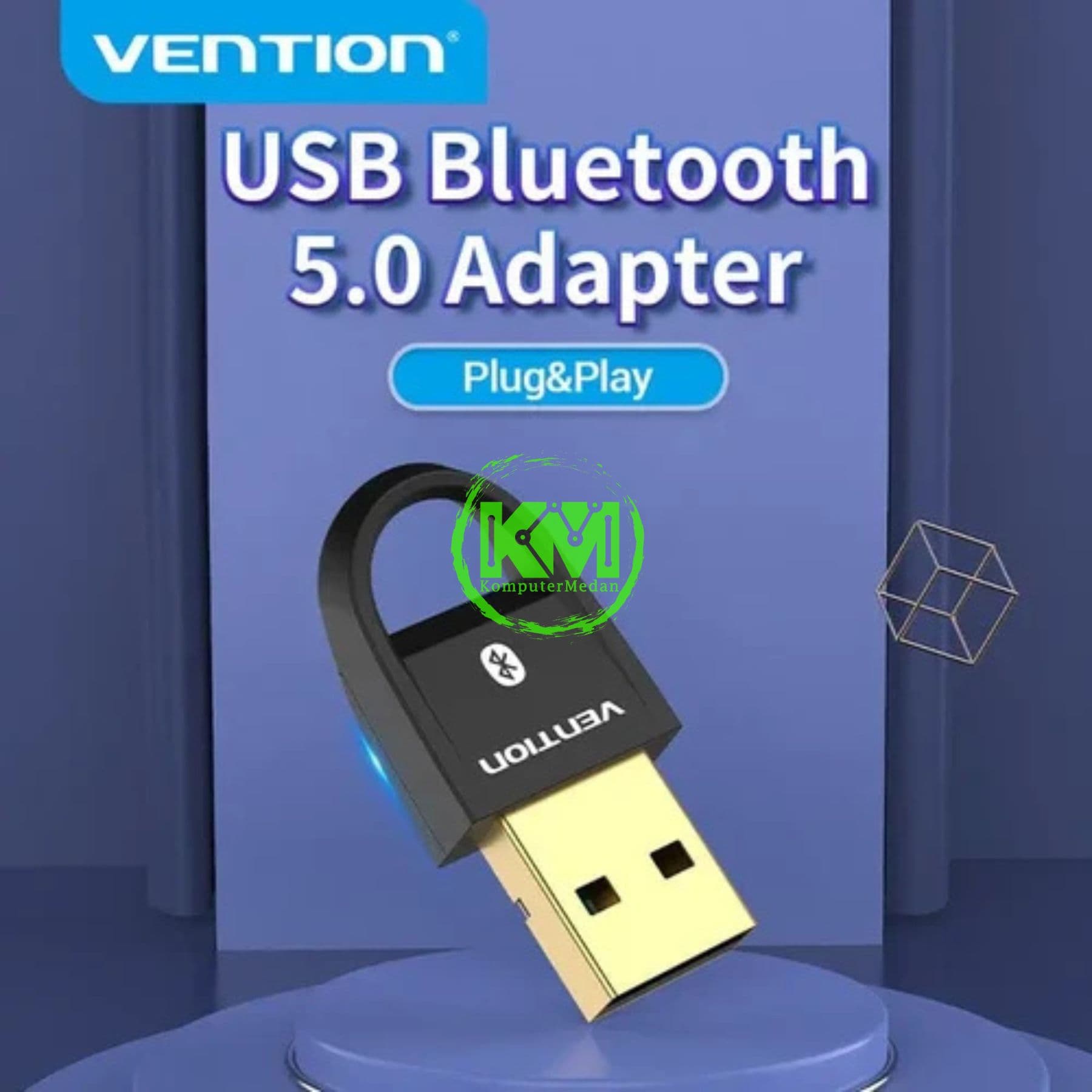 VENTION USB BLUETOOTH 5.0 ADAPTER BLACK (CDSB0) - Image 2