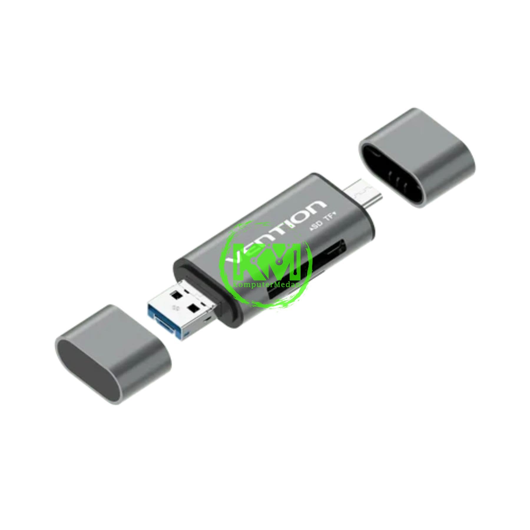 VENTION USB 3.0 MULTI-FUCTION CARD READER GRAY METAL TYPE (CCHH0) - Image 1