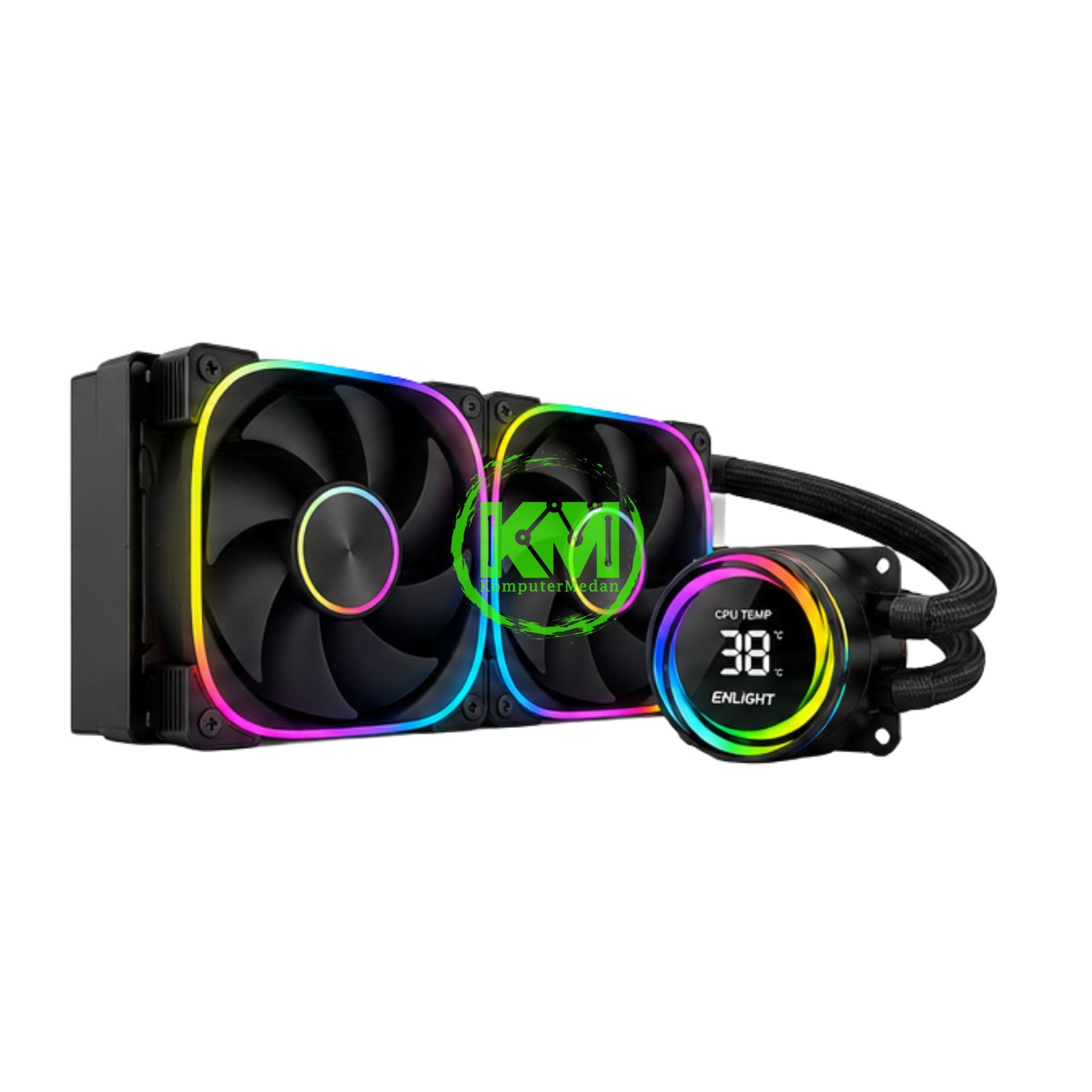 ENLIGHT AVA2 240 BLACK WATER COOLING FAN PROCESSOR - Image 2