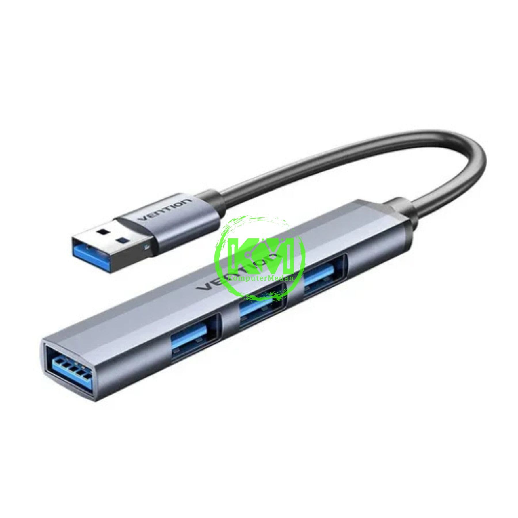VENTION USB 3.0 TO USB 3.0/USB 2.0*3 MINI HUB 0.15M GRAY METAL TYPE (CKOHB)