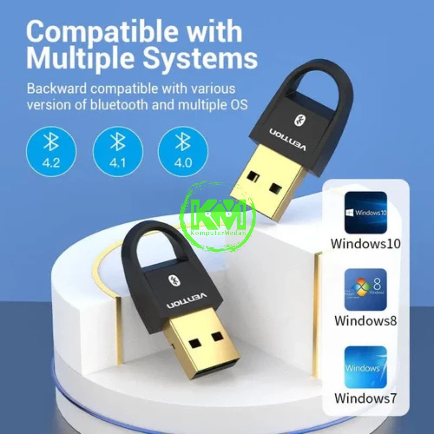 VENTION USB BLUETOOTH 5.0 ADAPTER BLACK (CDSB0) - Image 5