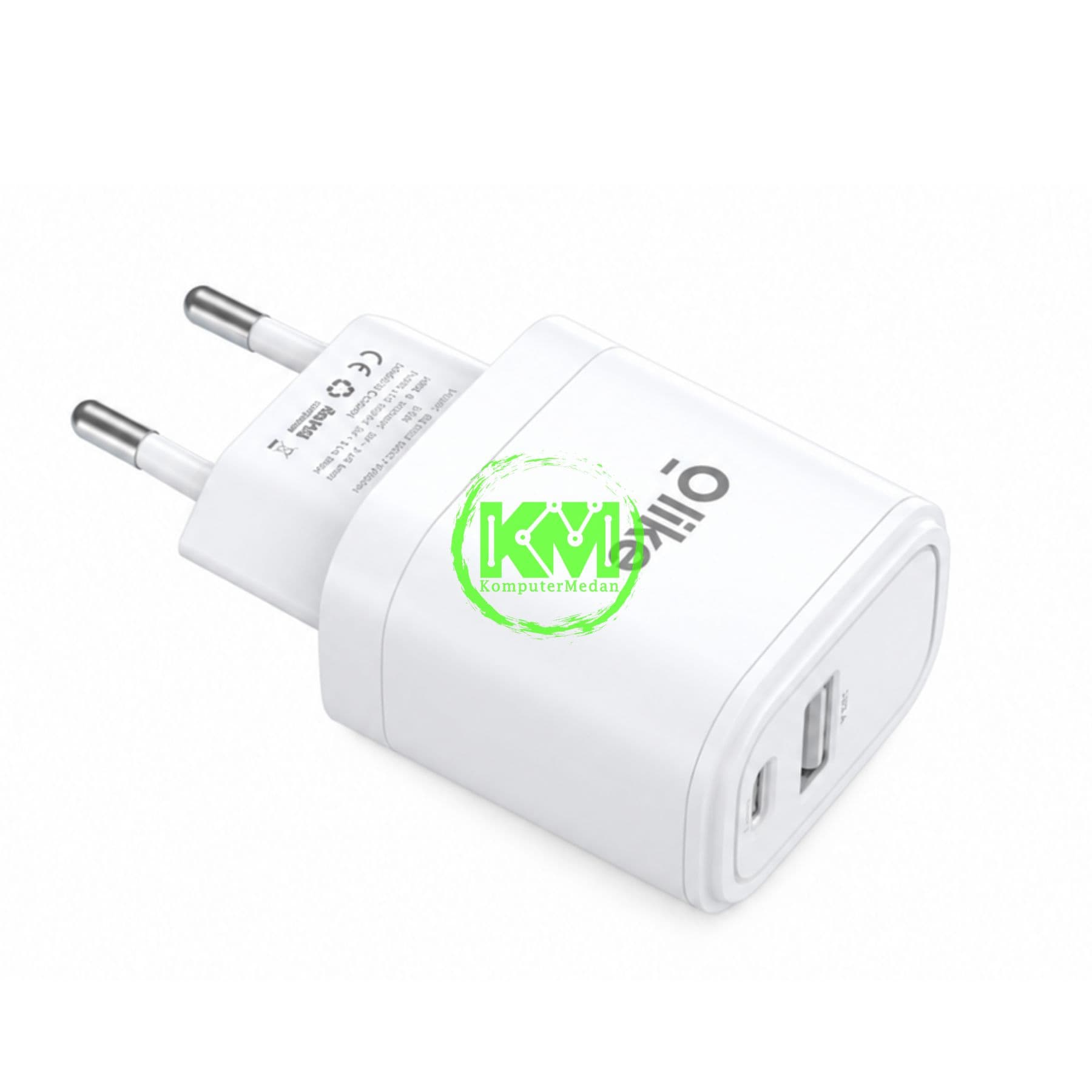 OLIKE DUO POWER ADAPTER SET C203C WHITE - Image 2